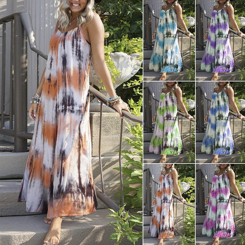 Bsubseach Casual strandjurk voor dames, met korte mouwen, loungekleding