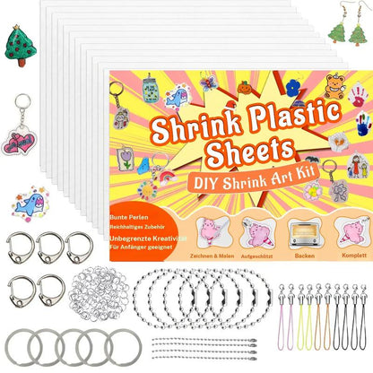 🎁2026 Nieuw binnen 50% KORTING💥DIY Shrinky Dinks sleutelhangerset, kunstactiviteiten voor kinderen en feestartikelen