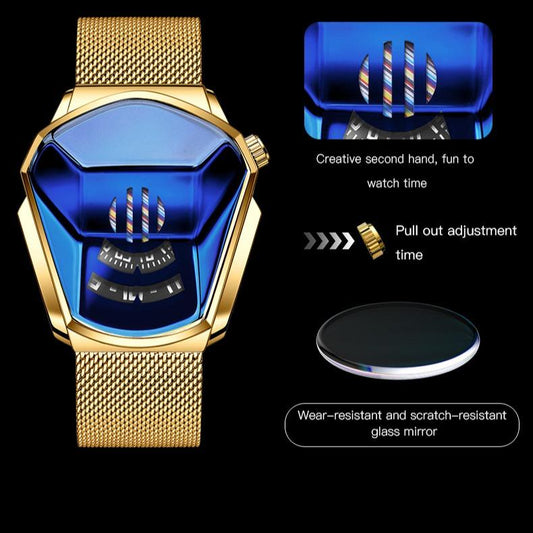 🏁 Een combinatie van snelheid en verfijning✨Luxe herenhorloge Racing Sport Rhombus