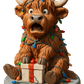 🐮 Adventskalender Hooglander Koe 2025 🎄✨ - 3D Handgemaakte Hooglander Koe Pop (24 stuks)