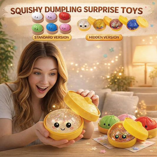 🎁 Laatste Dag – 50% KORTING! 🔥 Glitter Dumpling Squishy Steamer – Blind Box Verrassing! Knijpen, glinsteren en genieten – een verrassing in elke doos! 🥟✨
