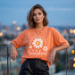 Unisex Vintage Gewassen Madeliefje Print Loose Fit T-Shirt