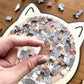 🎁Kerstuitverkoop 50% KORTING🎅135-delige Morandi-kleurige houten legpuzzel in de vorm van een kat