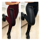 🎁2026 Nieuw binnen 50% KORTING💥🌿 Broek van imitatieleer met patchwork en ritssluiting