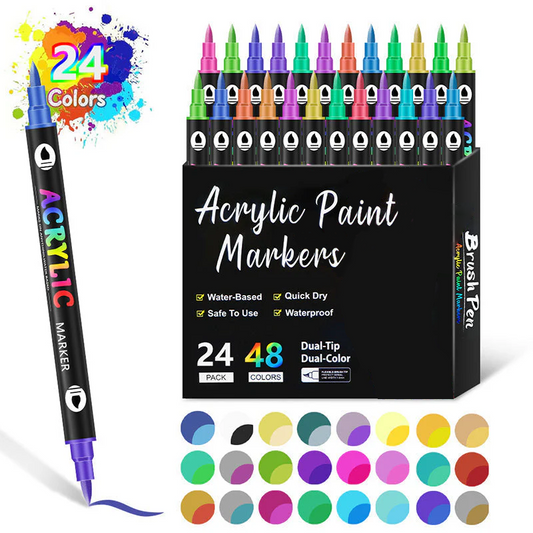 🎅Kerstuitverkoop 50% KORTING!!🎄🔥Acrylmarkeerstift met dubbele punt