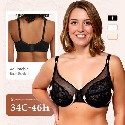⏳Beperkte tijd 50% korting💥Minimalistische kanten bh met volledige bedekking