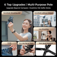 50% korting🔥4-in-1 Multifunctionele 360° Draaibare Magnetische Selfiestick