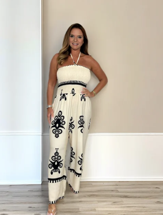 🎁2026 Nieuw binnen 50% KORTING💥Tube Top Jarretel Jumpsuit