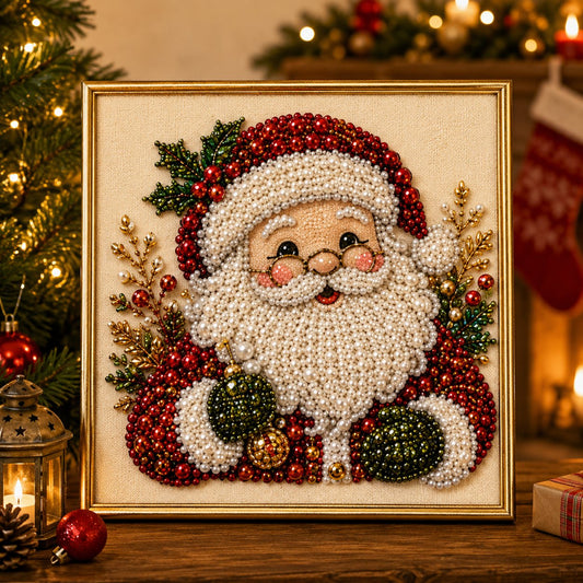 🧘Ontspannend & geschikt voor beginners - 🎨💎DIY-kerst- painting-set met pareleffect