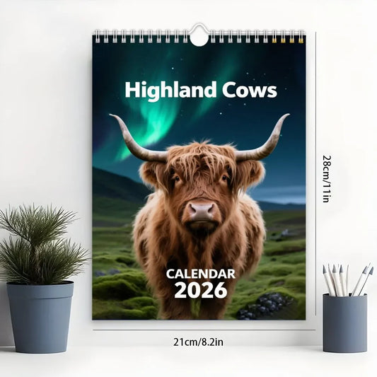 🐮2026 Hooglandrunderen-kalender📅