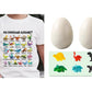 💥【50% OFF】🔥 Kinder Dinosaurus Alfabet T-shirt | A-Z Kleurrijke Dino Print | Zachte Polyester, Huidvriendelijk | Ademend, Niet Benauwd | Verstevigde Stiksels | 3 Kleuren (Zwart/Wit/Geel) | Leeftijd 2-14 👕