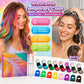 🔥 Laatste dag 50% korting - 🌈 Set met applicator voor tijdelijke haarkrijt in 12 kleuren