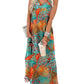 🎉Laatste dag promotie 50% KORTING💃2025 Zomer Boho Print V-hals Maxi-jurk met zakken