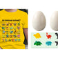 💥【50% OFF】🔥 Kinder Dinosaurus Alfabet T-shirt | A-Z Kleurrijke Dino Print | Zachte Polyester, Huidvriendelijk | Ademend, Niet Benauwd | Verstevigde Stiksels | 3 Kleuren (Zwart/Wit/Geel) | Leeftijd 2-14 👕