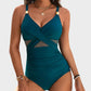 👙Vakantie Hete Uitverkoop 49%🩱Metallic Accent Mesh Panel One-Piece Badpak