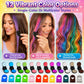 🔥 Laatste dag 50% korting - 🌈 Set met applicator voor tijdelijke haarkrijt in 12 kleuren