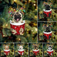 🎄8 stycken🐶Valpar julgran prydnad✨ Dekoration med hund i snöficka