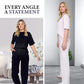 🎁2026 Nieuw binnen 50% KORTING💥 ✨Dames chique top- en bijpassende broek 2-delige outfit