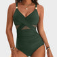 👙Vakantie Hete Uitverkoop 49%🩱Metallic Accent Mesh Panel One-Piece Badpak