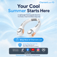 ❄️ Nek Air Conditioner ventilator - Ultra-rustige persoonlijke koeling voor de zomer