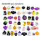 Set van 24 Halloween Squishies stressverlichtende speeltjes, klassieke pompoen-, spook- en vleermuisvormen, superzacht TPR-materiaal met een elastisch knijpgevoel, wasbaar en duurzaam, diverse set voor feestjes, beloningen in de klas en trick-or-treat.
