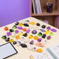 Set van 24 Halloween Squishies stressverlichtende speeltjes, klassieke pompoen-, spook- en vleermuisvormen, superzacht TPR-materiaal met een elastisch knijpgevoel, wasbaar en duurzaam, diverse set voor feestjes, beloningen in de klas en trick-or-treat.