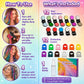 🔥 Laatste dag 50% korting - 🌈 Set met applicator voor tijdelijke haarkrijt in 12 kleuren