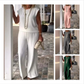 🔥Nieuw binnen 50% KORTING🎁👗Mouwloze top en broek met ronde hals voor dames