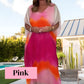 🎁2026 Nieuw binnen 50% KORTING💥✨Dames Comfortabele Casual Chiffon Dip Dye Jurk