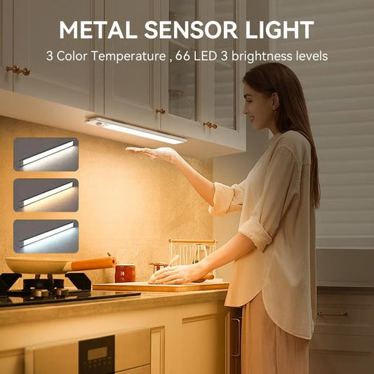 🏆 Hot Sale - 50% KORTING 🔥3-kleuren verlichting Punch-free Smart Sensor magnetische oplaadbare LED-lampjes