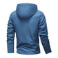 🎁2026 Nieuw binnen 50% KORTING💥Effen waterdichte winddichte hoodiejack met trekkoord en ritssluiting voor heren