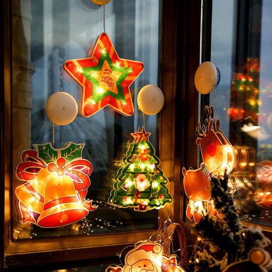 ⛄Kerstmis voorverkoop🎄 Kerstmis raamhangende lampjes💡