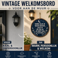 🔥🎁Nieuw 50% KORTING🔥Vintage Welkomstbord voor aan de Muur