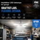 Opvouwbare LED-plafondlamp voor de garage