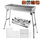 🟔 50% KORTING! 🍖 Opvouwbare buitenbarbecue van roestvrij staal – Compact, duurzaam en perfect voor kamperen, in de tuin en barbecuefeestjes 🏕️