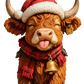 🐮 Adventskalender Hooglander Koe 2025 🎄✨ - 3D Handgemaakte Hooglander Koe Pop (24 stuks)
