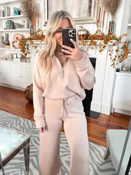 Nu 50% voorjaarskorting🎀2-delige Loungewear – Zo Zacht Als Je Favoriete Moment🌸Voor thuis, voor onderweg, voor altijd comfort