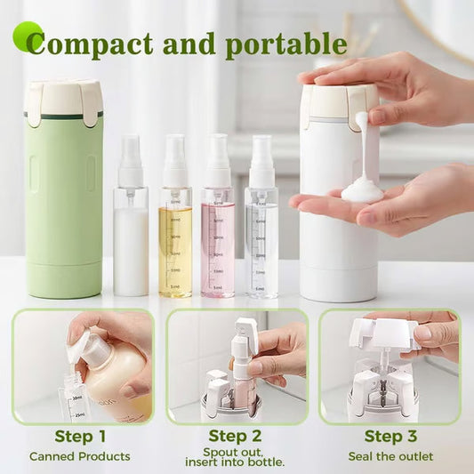 🎁2026 Nieuw binnen 50% KORTING💥🧴4-in-1 Hervulbare Reisflessen Set – Lekvrij, Compact & Georganiseerd: Perfect Voor Reizen/Vakantie!