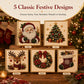 🧘Ontspannend & geschikt voor beginners - 🎨💎DIY-kerst-diamond painting-set met pareleffect
