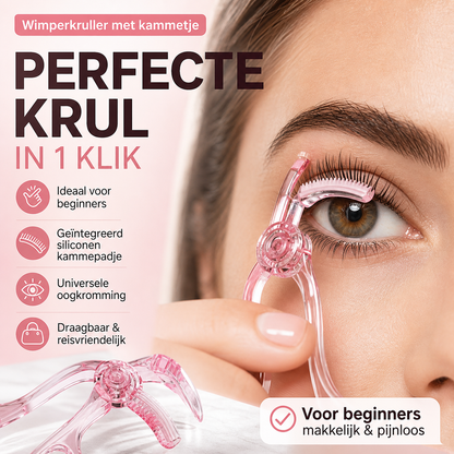 🎁KOOP 1, KRIJG 1 GRATIS😍Wimperkruller met kammetje, ideaal voor beginners