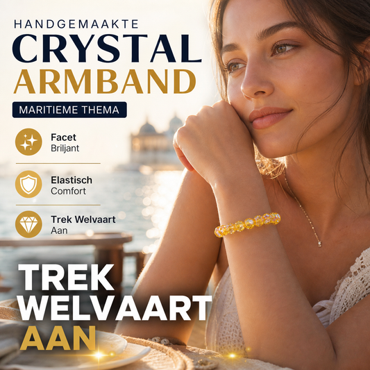 🥳HETE UITVERKOOP 2026🥳💞Meer dan 50.000 verkocht!⏳✨Handgemaakte elastische armband met kristallen kralen, sieraden met maritiem thema