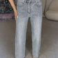 👖 Tijdelijke aanbieding 2026: 50% korting! ✨ Straight Leg Rhinestone Jeans - Kristalborduursel, hoog getailleerde pasvorm, straalt elegantie uit 💎👖
