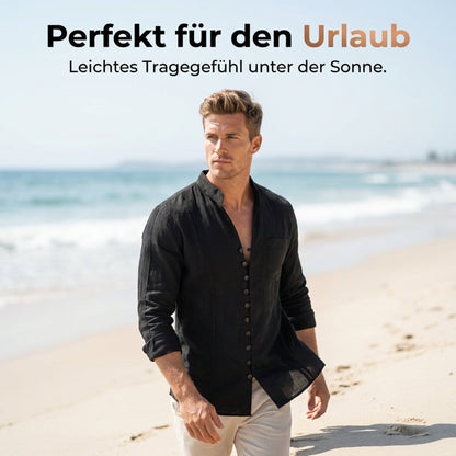 👕 50% KORTING! 🌊 Zomerse strandhemd met knoopsluiting voor heren – Ademend, licht en met een relaxte pasvorm – perfect voor zonnige dagen, een picknick of een ontspannen vakantie 🏖️