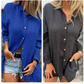 🥰Beperkte uitverkoop 55% KORTING💖Oversized linnen overhemd met knopen voor dames