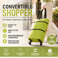 🛍️✨ Convertible shopping tote – hides wheels, holds 20kg, expands with zipper!