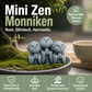 💥【LIMITED TIME 50% OFF】🔥 Mini Zen Monnik Beeldje | Natuurlijke Blauwe Steen | Glimlachend Gezicht | Miniatuurlandschap Accessoire | Bureau/Bonsai/Terrarium Decoratie | Meerdere Stijlen