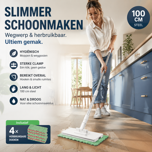 🔥 Laatste dag verkoop 50% korting 🔥 Wegwerpstofmaap met 4 herbruikbare doeken