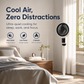 ⚡ Beperkte voorraad🌬️Stille staande ventilator met 3 snelheden en zwenkfunctie – Verstelbare luchtcirculator voor thuis❄️ 360° draaibaar✔️Drie ventilatorsnelheden, stil tijdens het slapen 🤫