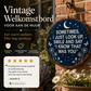 🔥🎁Nieuw 50% KORTING🔥Vintage Welkomstbord voor aan de Muur