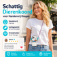 Schattige telefoonclip met cartoondier en koord
